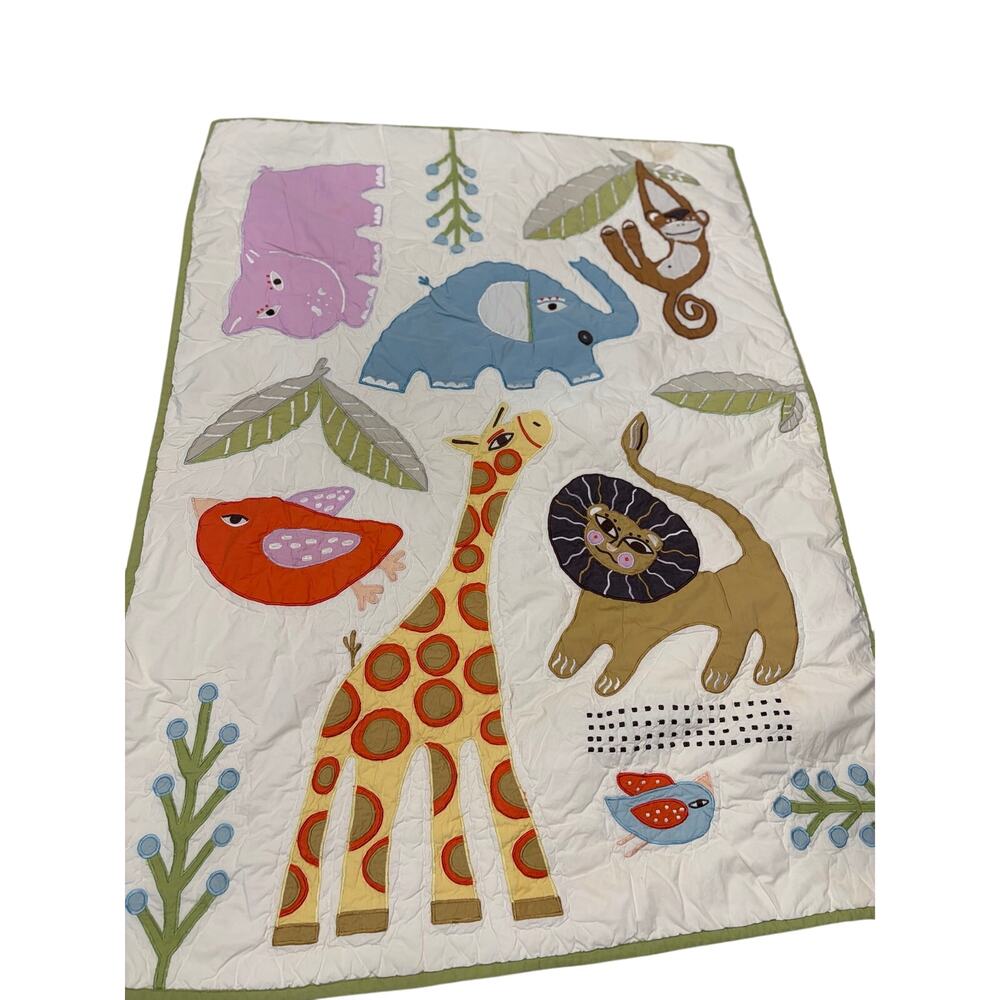 The Land of Nod "Welcome to the Jungle" Baby / Crib Quilt